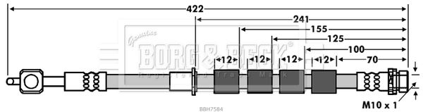 BORG & BECK Jarruletku BBH7584